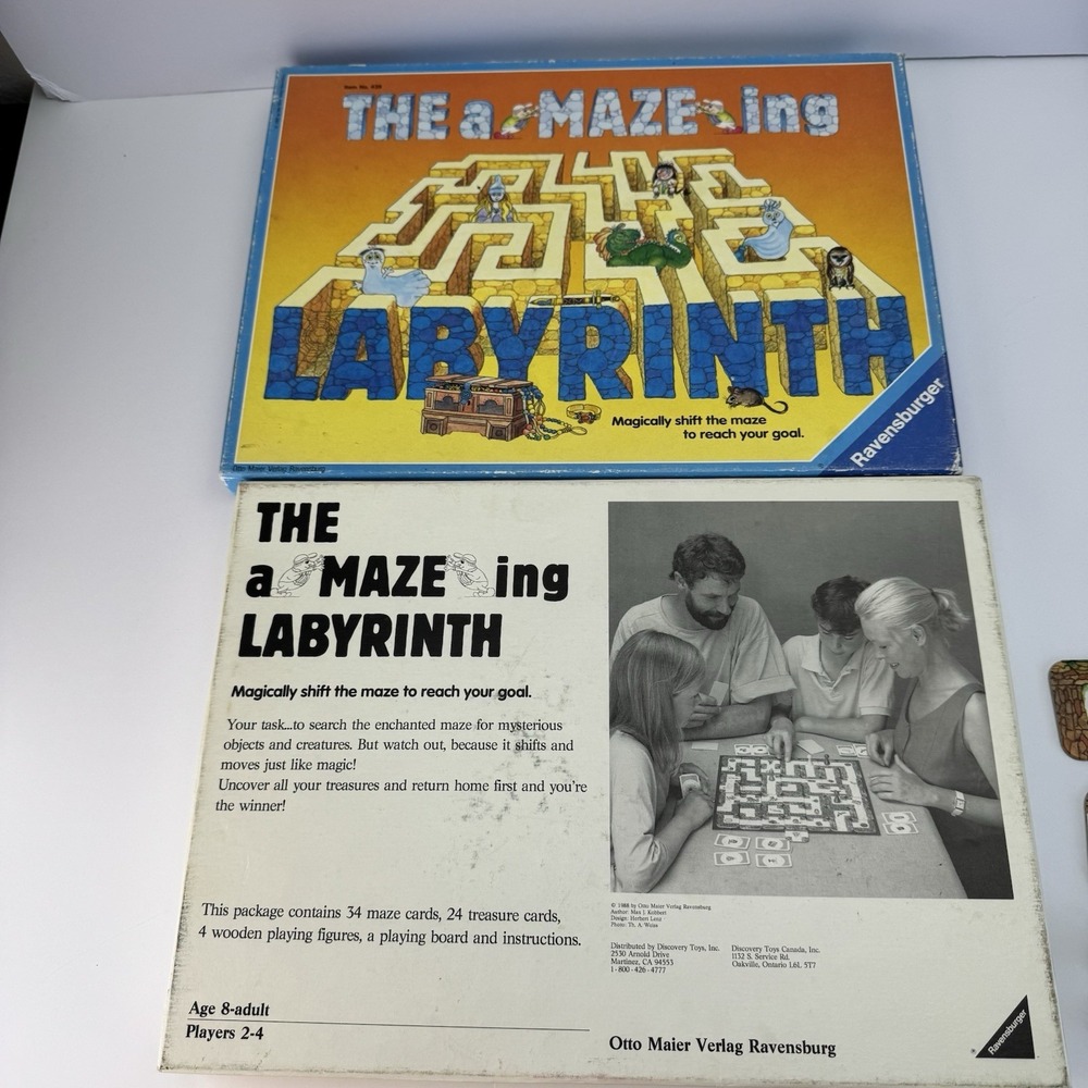 Vintage 1988 Ed.Ravensburger Labyrinth Board Game By Otto Maier Verlag Complete - Picture 4 of 16